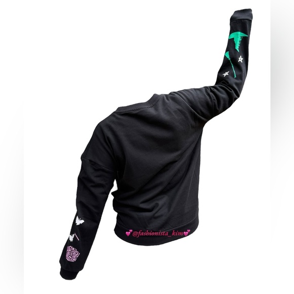 Wicked the movie sequin sweater flip WICKED letters from pink to green - Picture 9 of 17